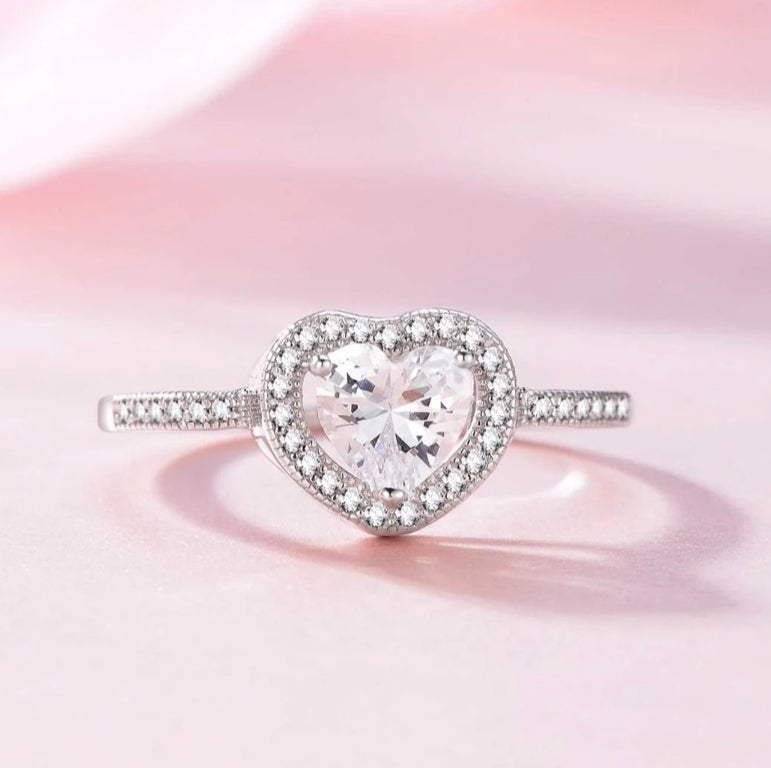 925 Sterling Silver Heart Ring
